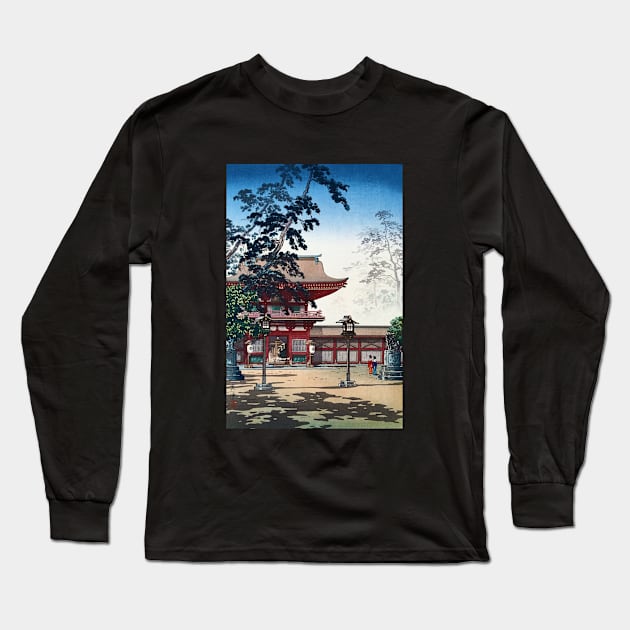 Kyushu Hakozaki Hachimangu Shrine by Tsuchiya Koitsu Long Sleeve T-Shirt by Takeda_Art